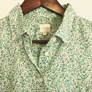 J.Crew || Floral “Perfect Shirt”